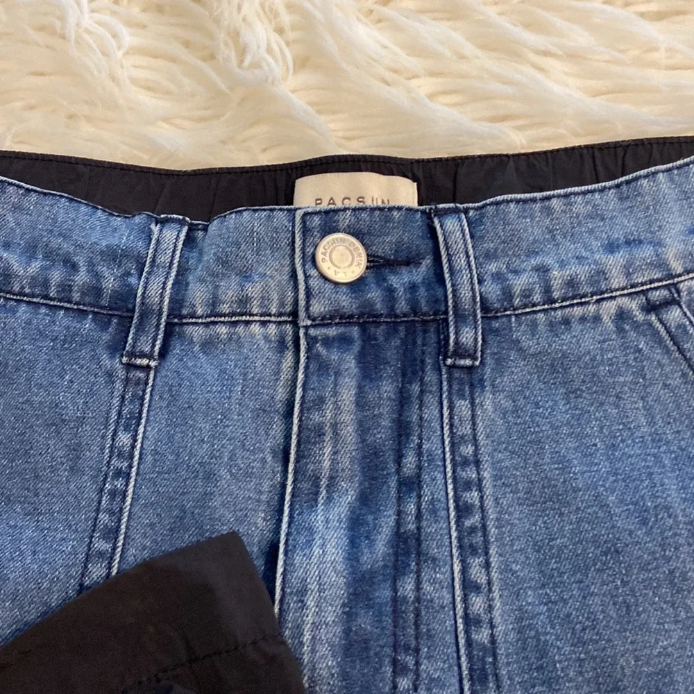 PacSun Blue Flare Wide-Leg Jeans size XS brand new inseam 32” waist 28” - Picture 11 of 12